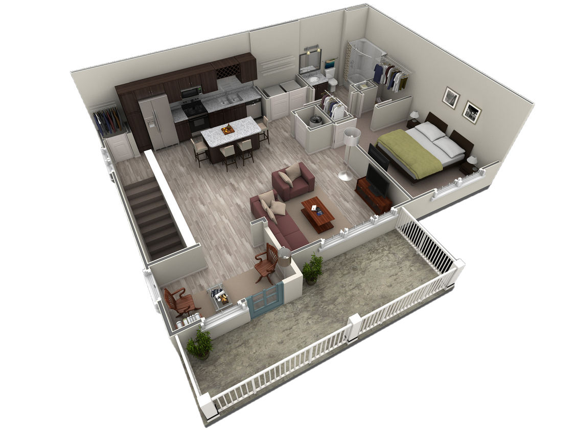 Floor Plan - 1 BR Grand Overlook