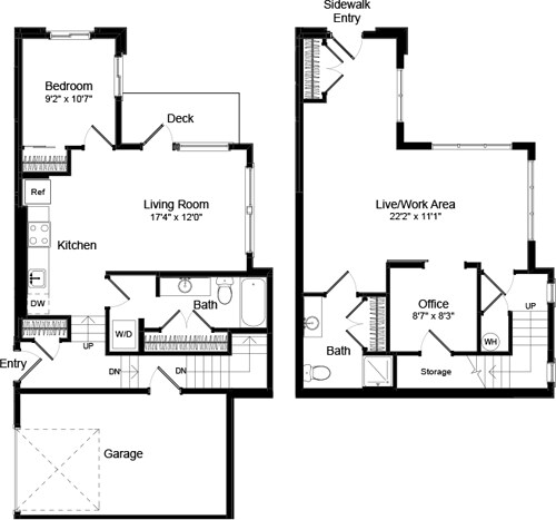 Floor Plan - Live Work 2 - Phase III