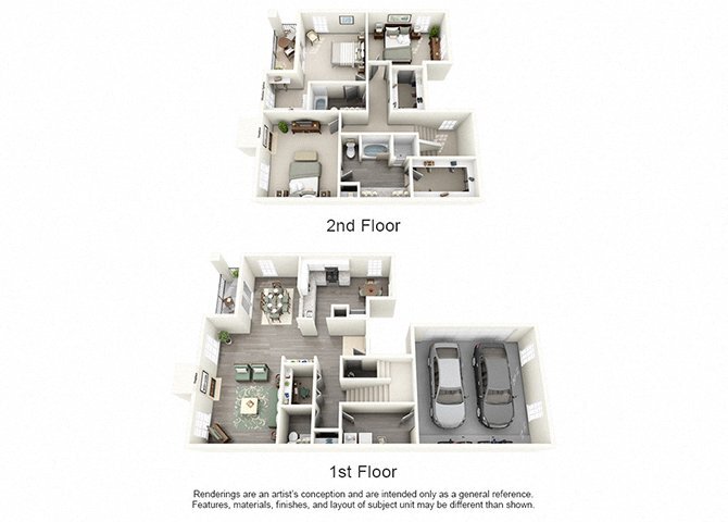 Floor Plan - Redwood G (Townhome)
