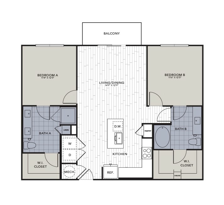 B2.jpg - B2 - Two Bedroom, Two Bathroom