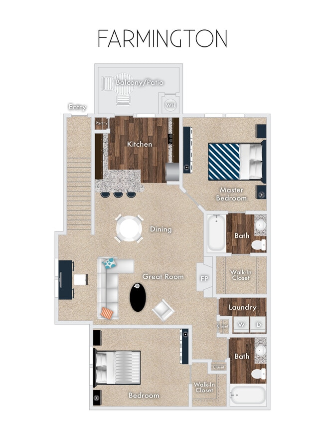 Floor Plan - Farmington with Garage