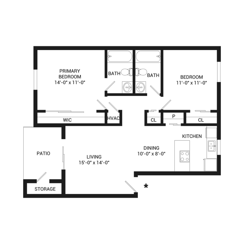 Floor Plan - The Oak
