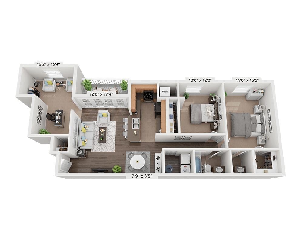 Floor Plan - Plan B1.5AD