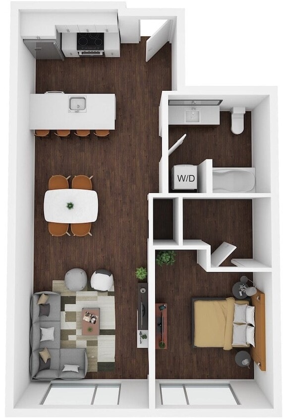 Floor Plan - 1 Bed/1 Bath-C14