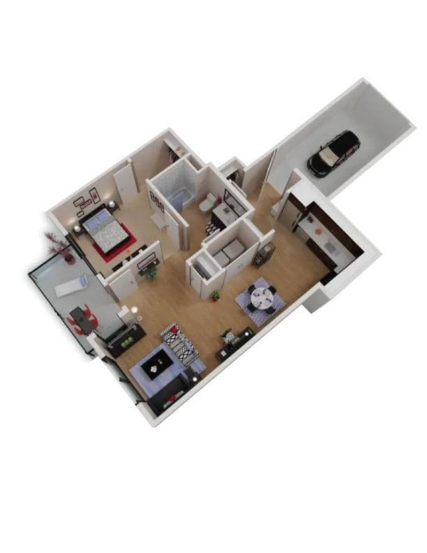 Floor Plan - A1 + Garage