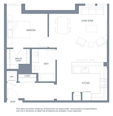 Floor Plan - 878 1B1B