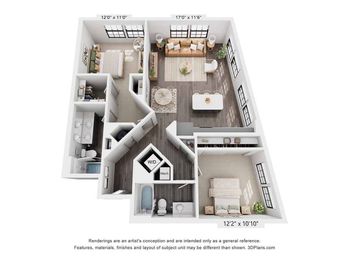 2-Bedroom 2-Bathroom | 1,146 sqft - 2-Bedroom 2-Bathroom | 1,146 sqft