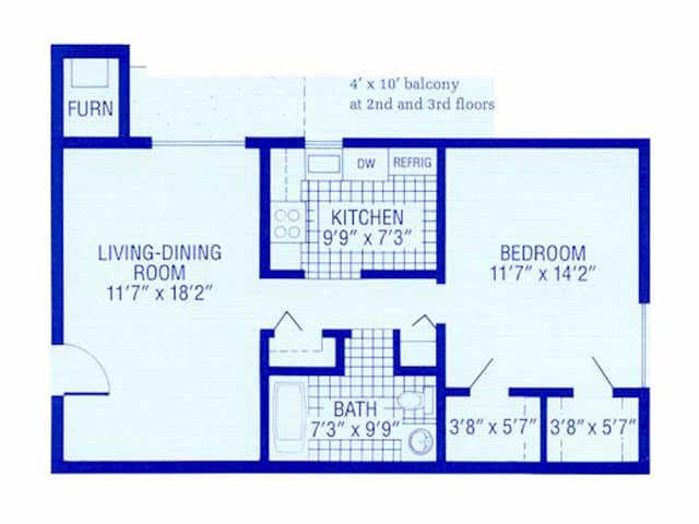 Floorplan - 1 Bedroom  1A10