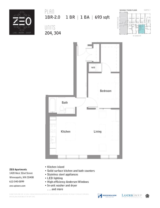 Floor Plan - 1BR-2.0