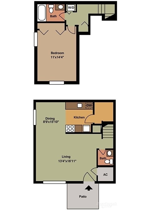 Floor Plan - 1-Bedroom 