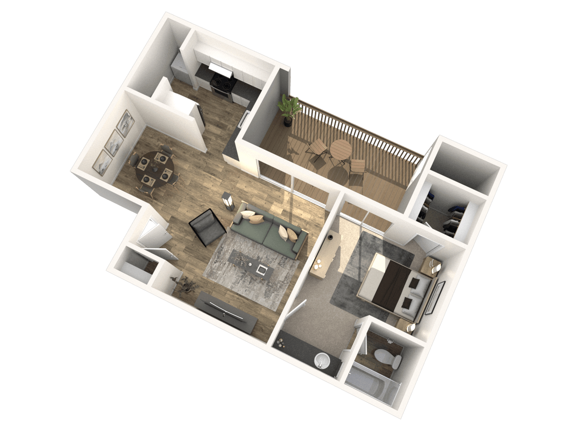 Floor Plan - 1BR