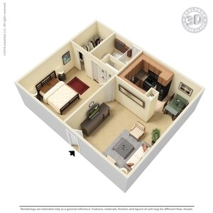 One Bedroom Large - One Bedroom Large