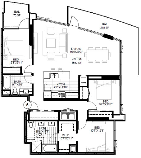 Floor Plan - SPIRE 3F