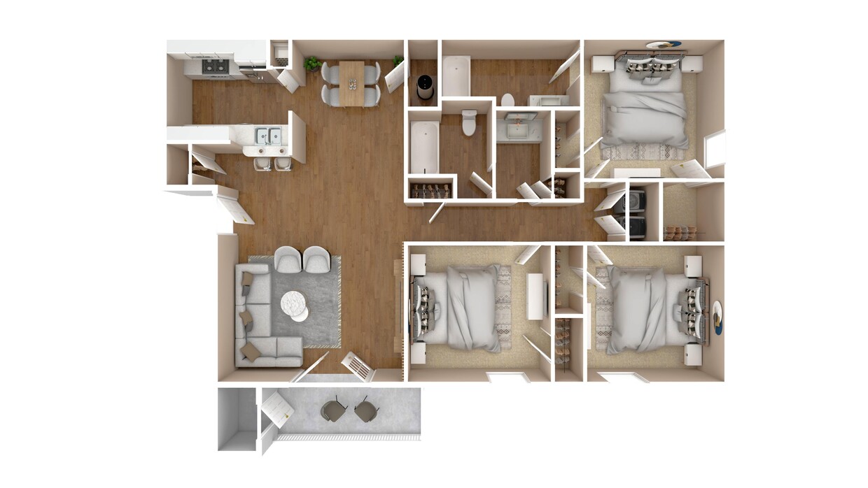 Floor Plan - Three Bedroom