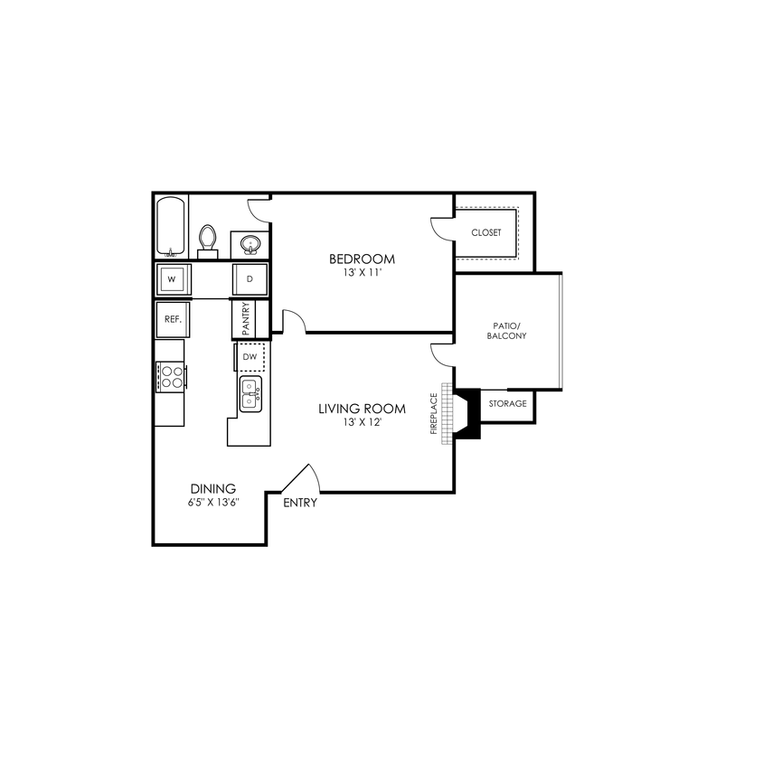 S2-The Landry-Floorplans_A2-1B1B-600 SF.png - A2