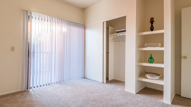 Bedroom with screen door - Brittany Court