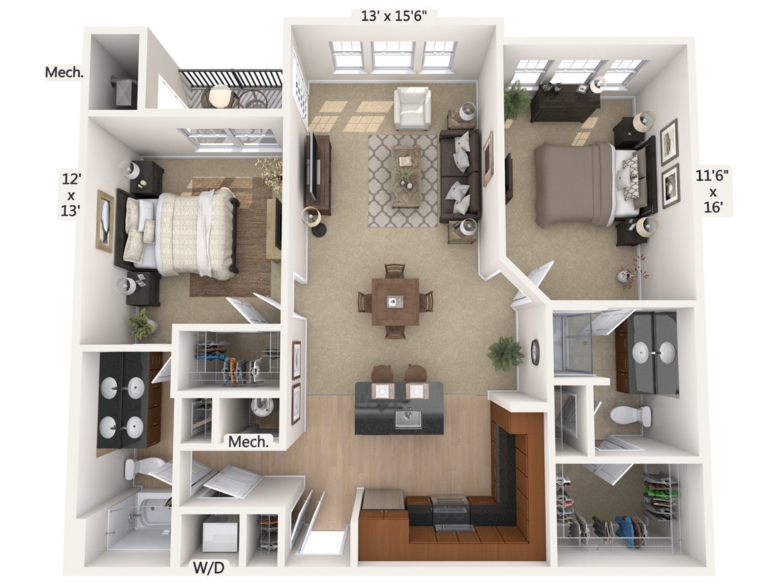 Floor Plan - B4-1199sq
