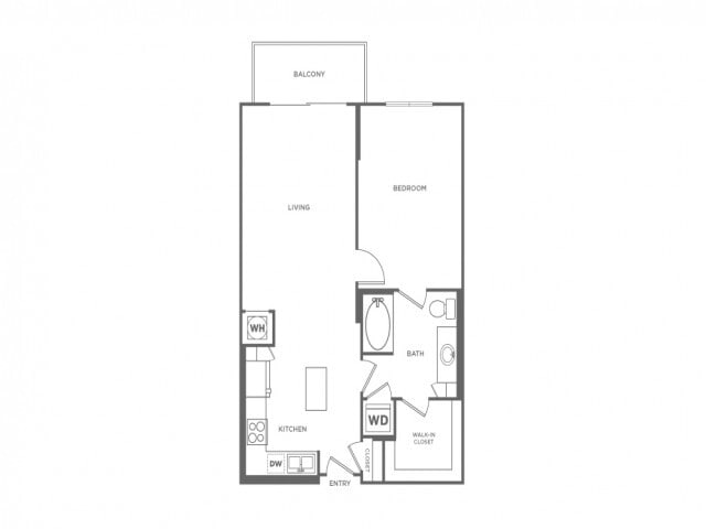 One Bedroom One Bath (791 SF) - One Bedroom One Bath (791 SF)