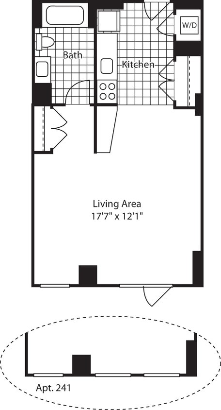 Floor Plan - Studio (North) - 521