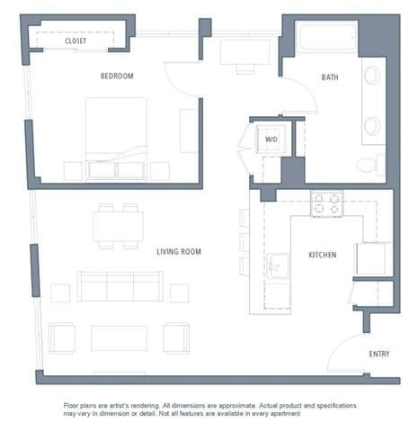 Floor Plan - 862 1B1B