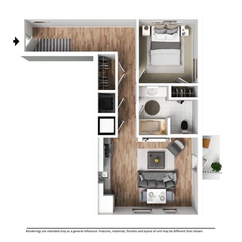 Floor Plan - Luxury Apartment - De Leon