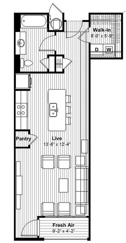 Luxury Loft Studio + Private Balcony, Spa Tub - Luxury Loft Studio + Private Balcony, Spa Tub