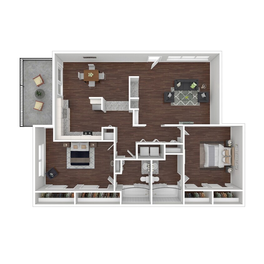 Floor Plan - 2x2U Large (Buena Vista II)