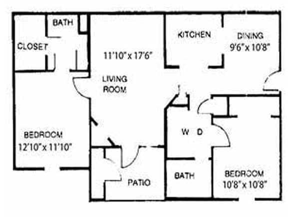 2BR/2BA - THE GARDENIA