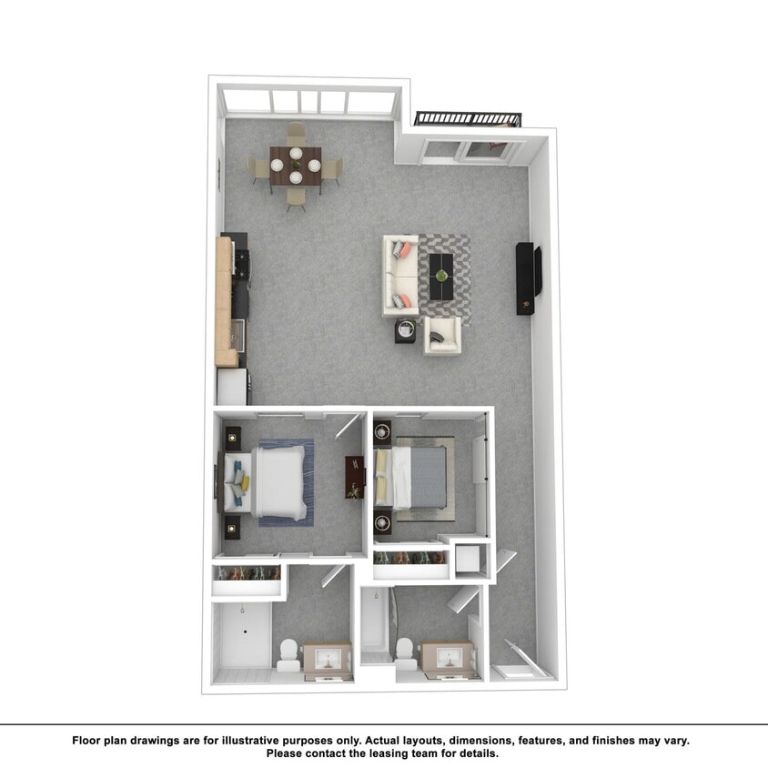 Floor Plan - 2x2 A