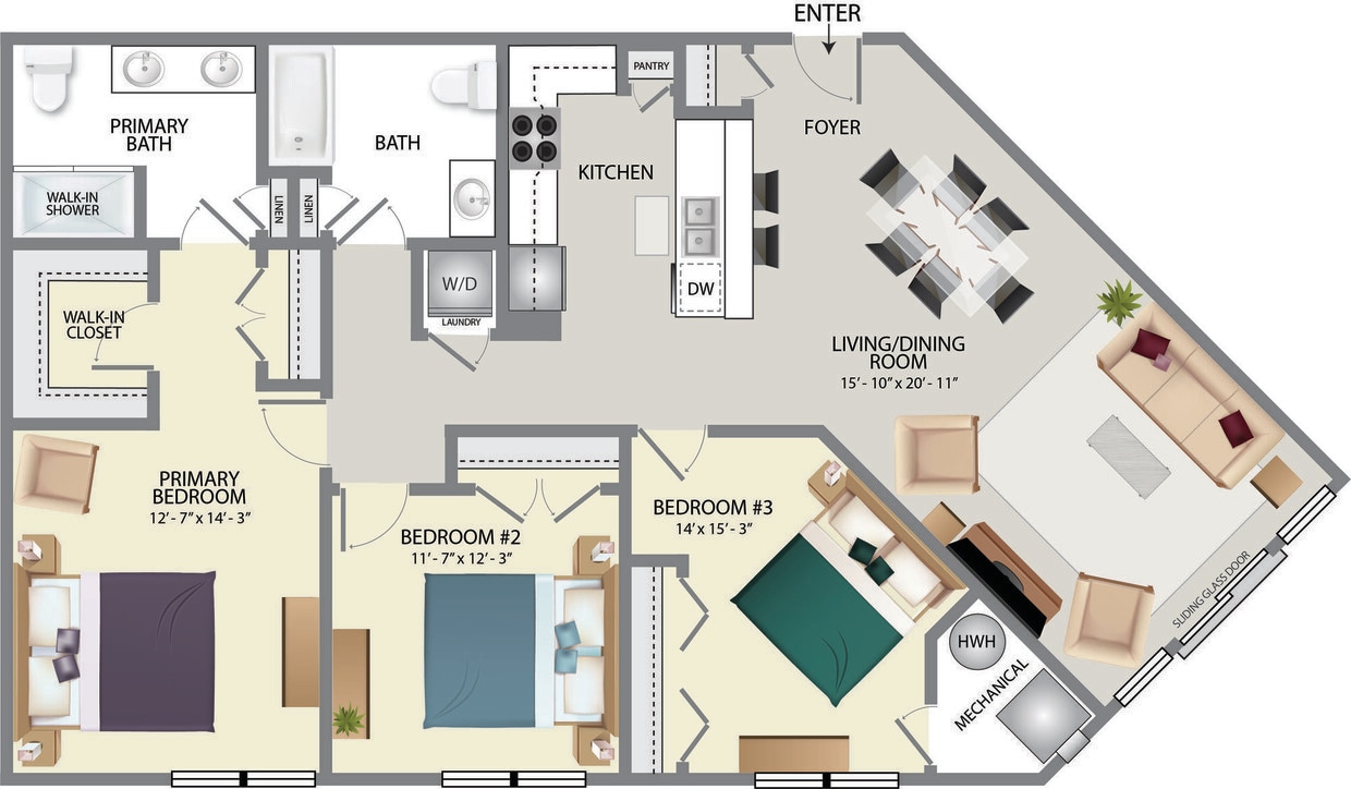 Floor Plan - 3B