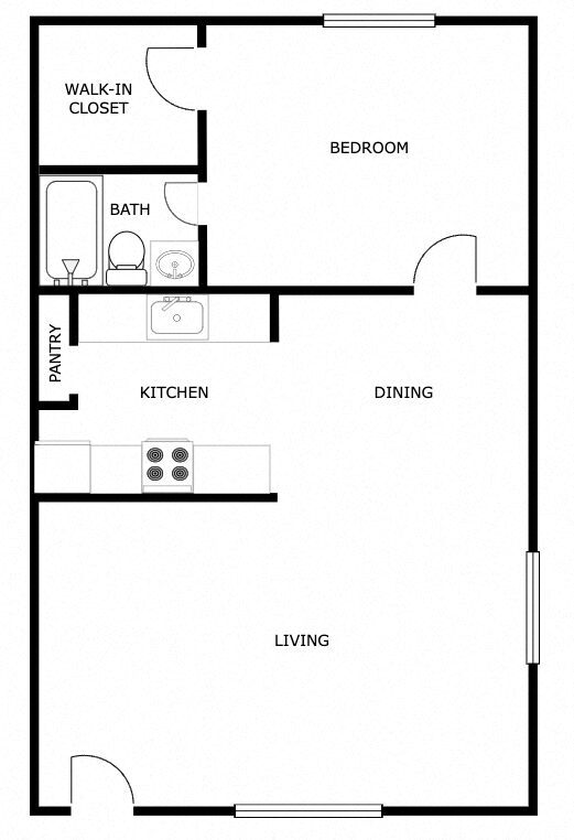Floor Plan - A2 1Bed | 1 Bath