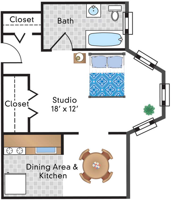 Floor Plan - Studio 23 Tier