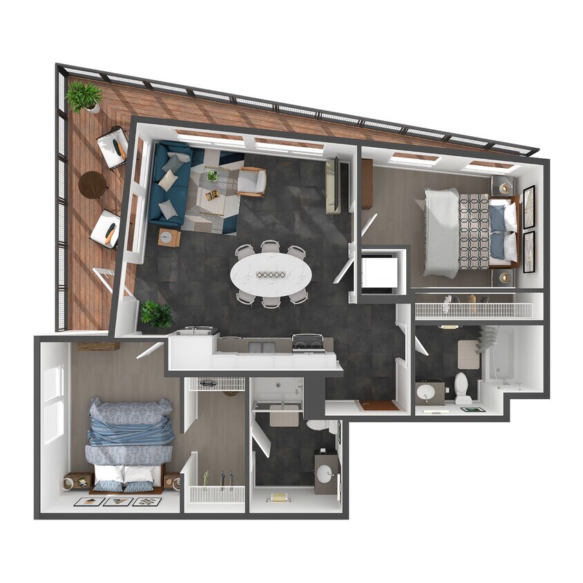 Floor Plan - 2 Bed/2 Bath-B5.2