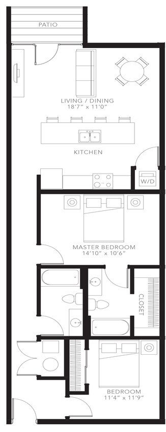 Floor Plan - 2BR-C3