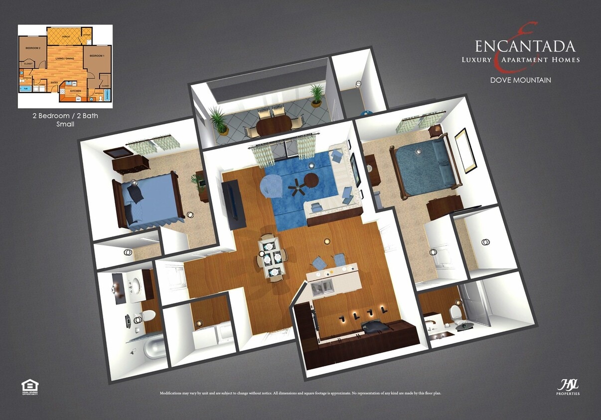 Floor Plan - 2A - Two Bedroom