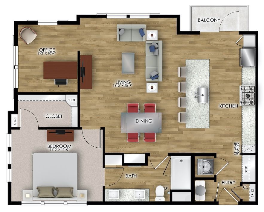 Floor Plan - Modernist | A1a