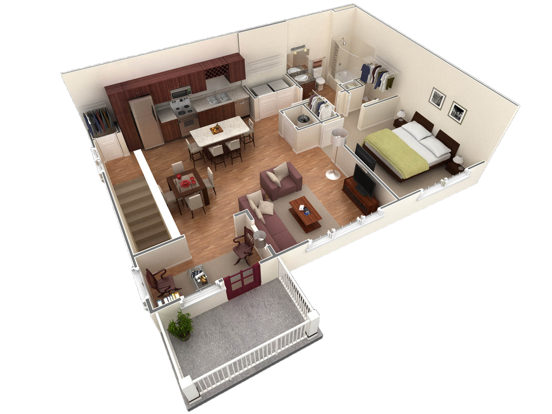Floor Plan - 1 BR Grand Overlook