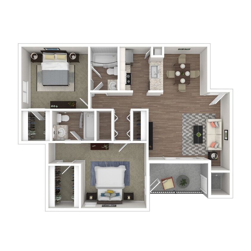 Floor Plan - Dogwood - 2x2 Large Upgrade