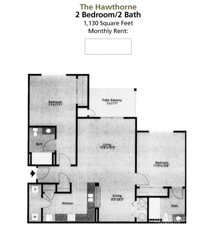 Floor Plan - 2C Pond