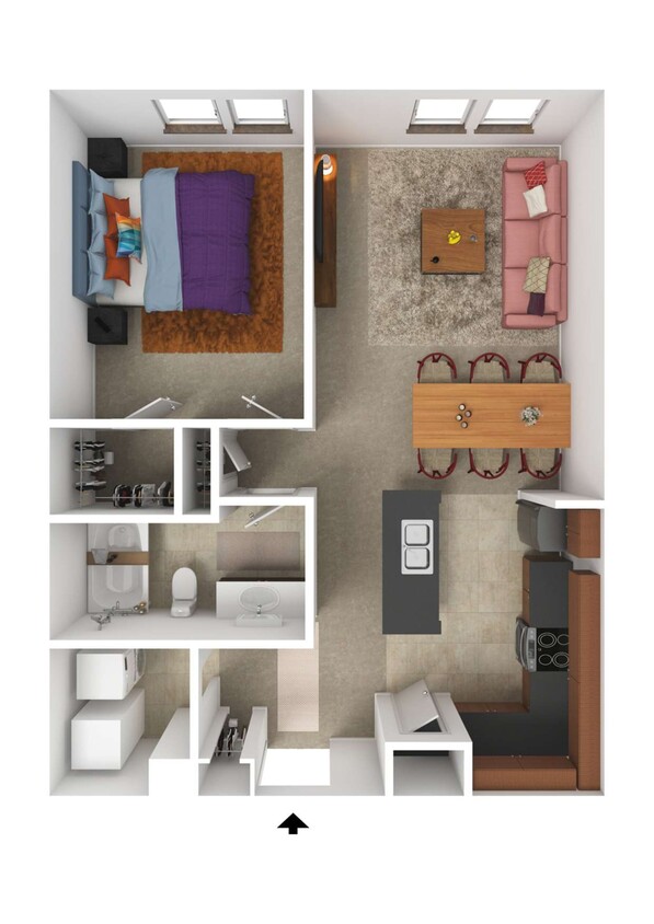 Furnished Example - 1B-B