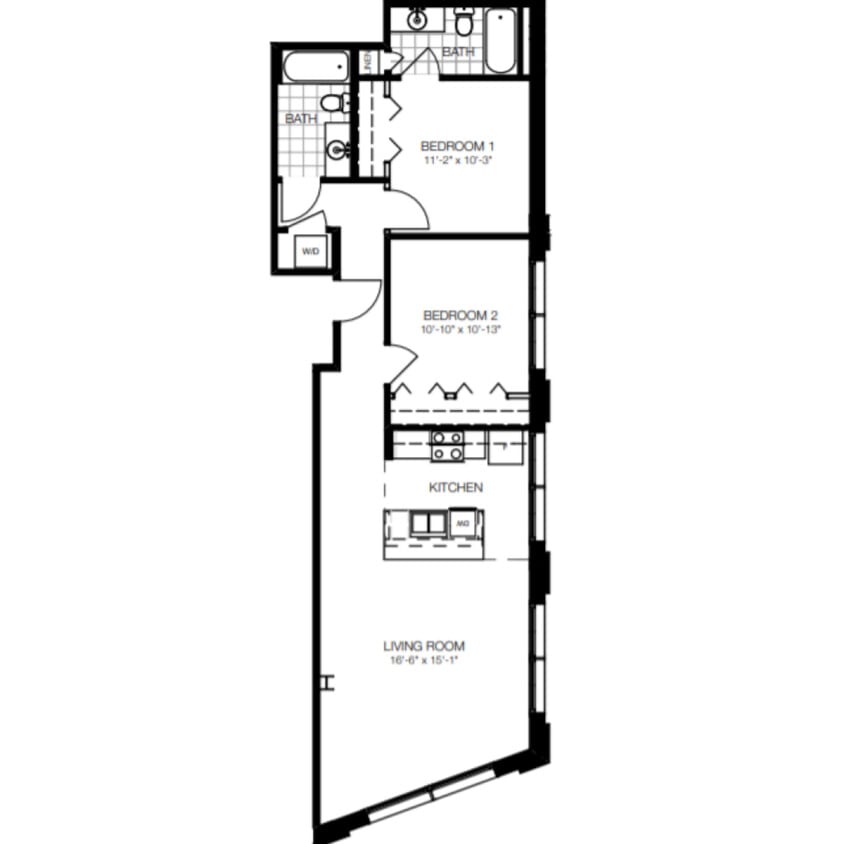 Floor Plan - UNIT 608B