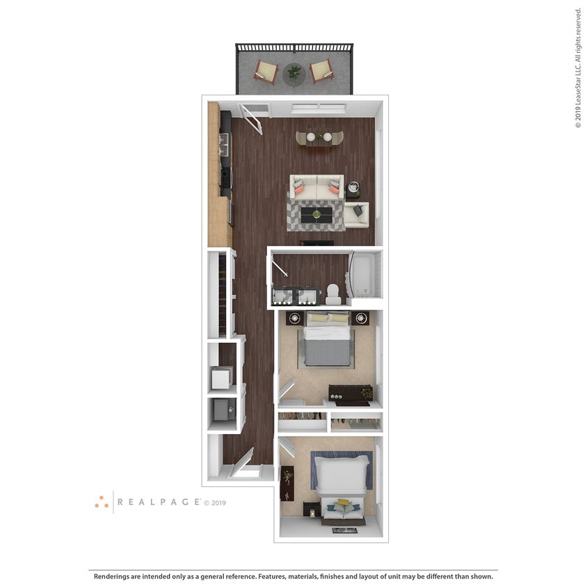 Floor Plan - 121 Two Bed Terrace