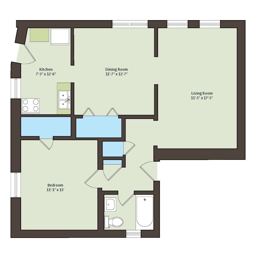 Floor Plan - 1101-1bb