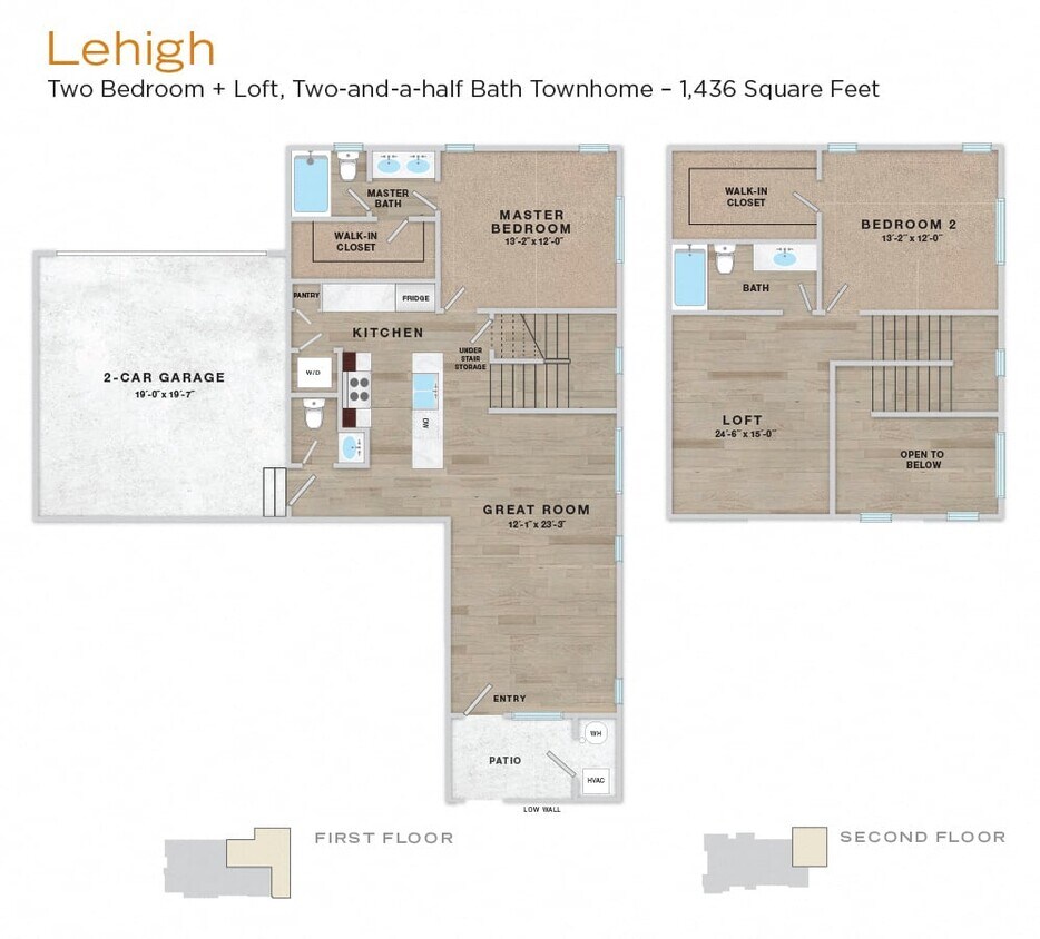 Floor Plan - Park - Lehigh 2/2.5