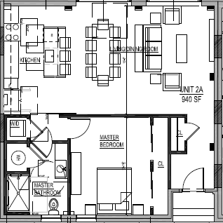 Floor Plan - 1 Bed/1 Bath