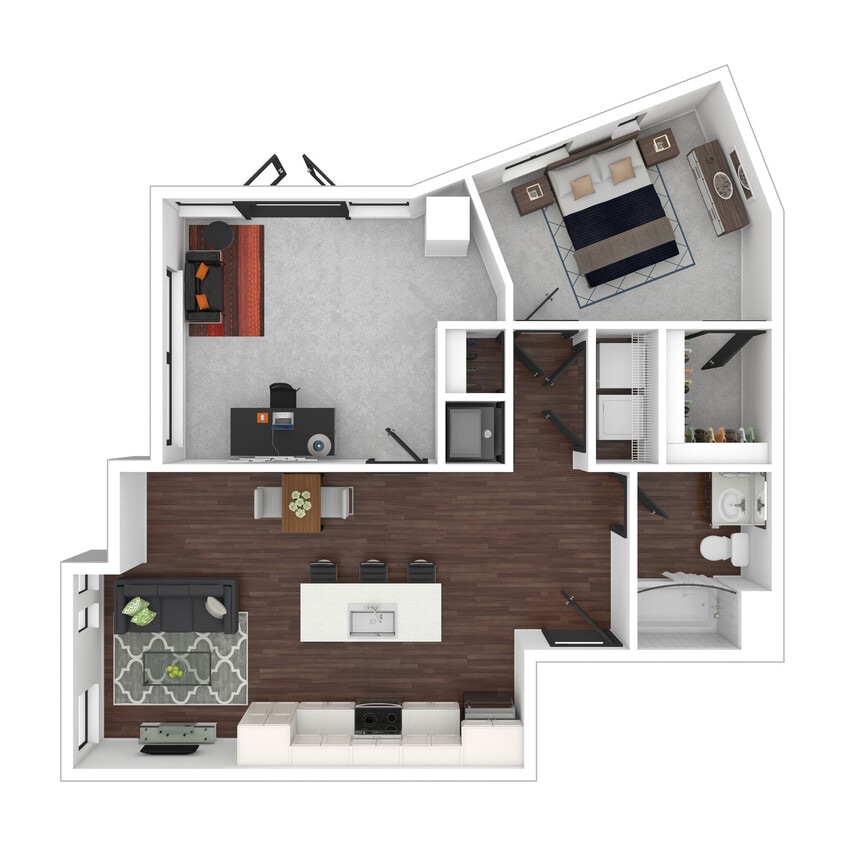 Floor Plan - Downtown Loft - 1.1A