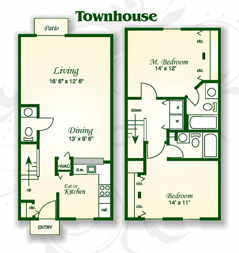 Floor Plan - The McEntire Townhouse