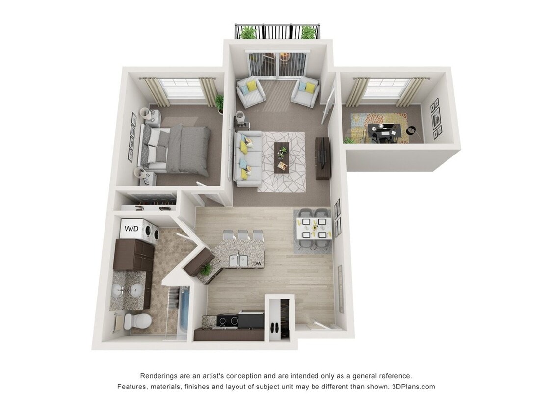 Floor Plan - A1 + Den