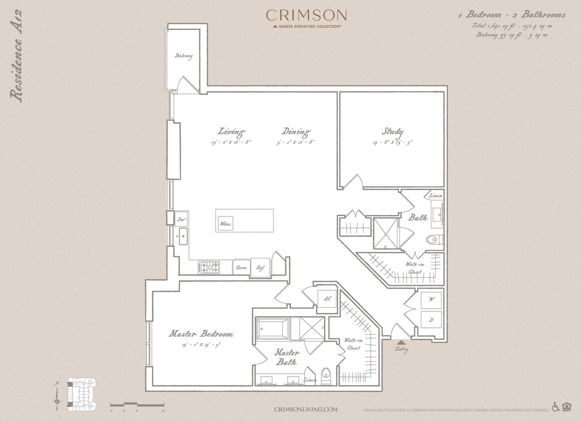 Floor Plan - Residence A12 with study