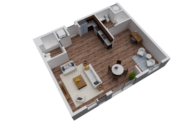 Floor Plan - Santa Fe Gallery Loft